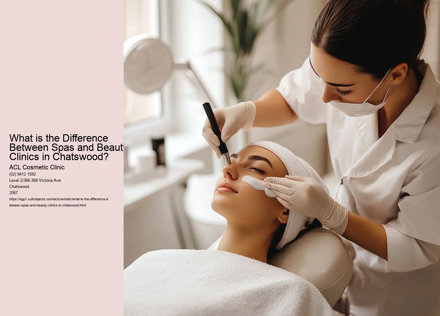 What is the Difference Between Spas and Beauty Clinics in Chatswood?